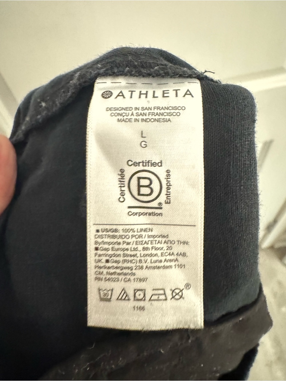 Athleta Retreat Linen High Rise Wide Leg Pant L - Picture 5 of 6